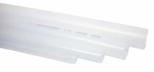 Tubo de polietileno transparente
